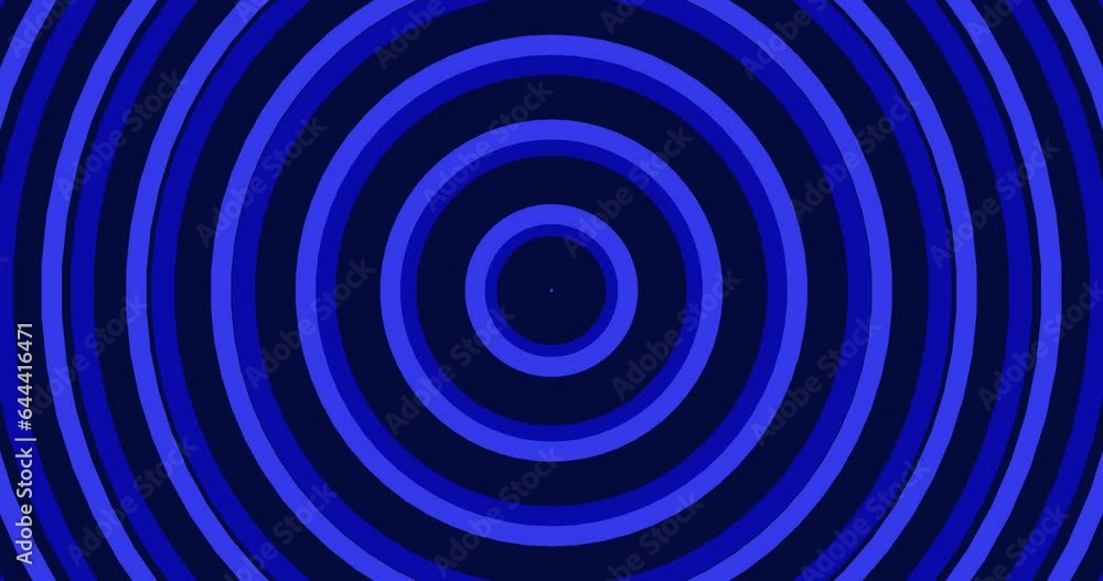 Abstract Growing Blue circle rings minimal animation over black backdrop for presentation. Animated circular radiowave shape motion graphics background. Abstract Growing Blue circle rings minimal animation over black backdrop for presentation. Animated circular radiowave shape motion graphics background.