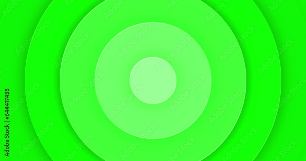 Seamless looped animated growing circles abstract motion graphics background. Green color Growing circles radio wave motion abstract geometrical background. Seamless looped animated growing circles abstract motion graphics background. Green color Growing circles radio wave motion abstract geometrical background.