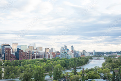 Beautiful view of the Downtown in Calgary, Canada