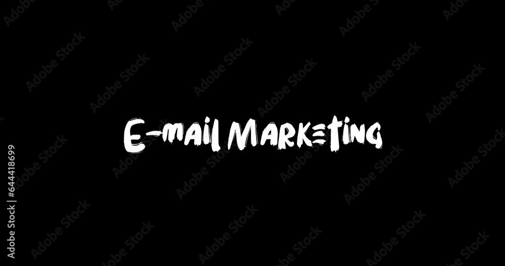 E-mail Marketing Effect of Grunge Transition Bold Text Typography Animation on Black Background E-mail Marketing Effect of Grunge Transition Bold Text Typography Animation on Black Background