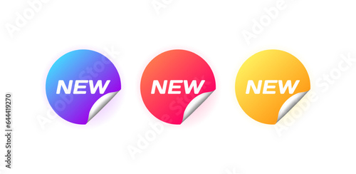 Sticker "New". Flat, color, product stickers, new icon, new sticker. Vector icon