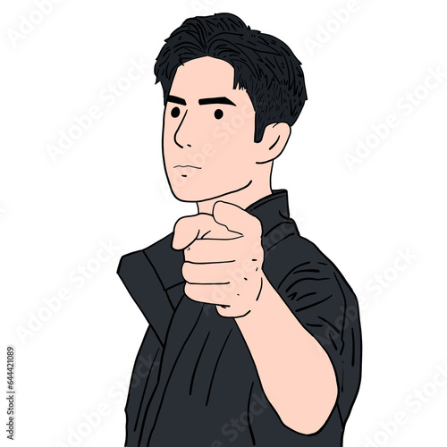 businessman showing thumbs up