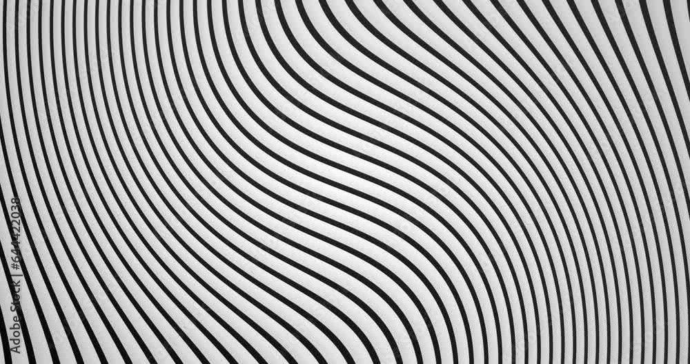 seamless Looped flat wavy movements of black and white color stripes moving right to left. Animated wavy stripes lines abstract motion graphics shape background. seamless Looped flat wavy movements of black and white color stripes moving right to left. Animated wavy stripes lines abstract motion graphics shape background.