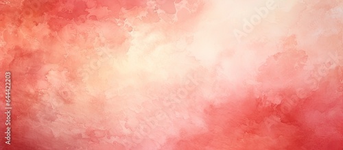 Red watercolor illustration made by hand isolated pastel background Copy space