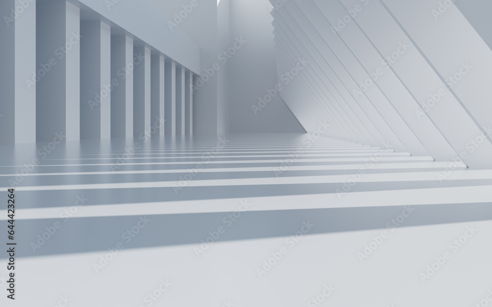 Abstract outdoor geometric building, 3d rendering. Abstract outdoor geometric building, 3d rendering.