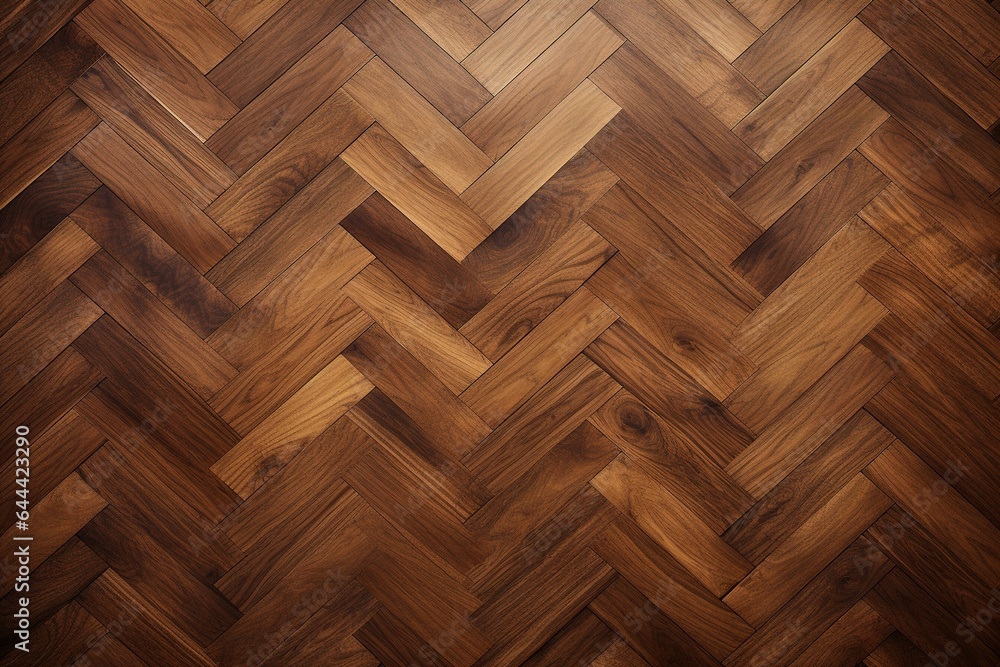Close-up of dark brown boards hardwood pattern, parquet indoors Close-up of dark brown boards hardwood pattern, parquet indoors