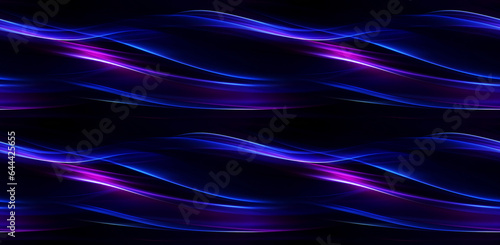 Elegant Purple and Blue Light Patterns in the Dark. Seamless Repeatable Background.
