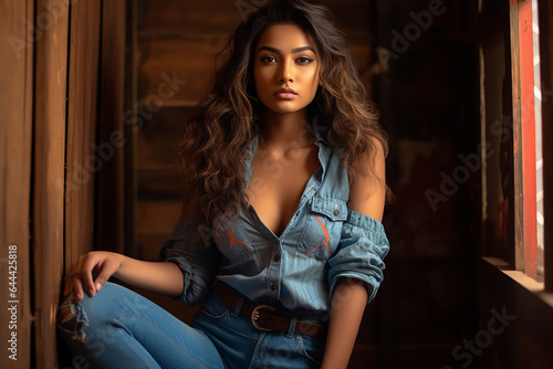 Indian Young Lady's Close-up, Indian Female Model, Indian Model, Beautiful Indian Girl