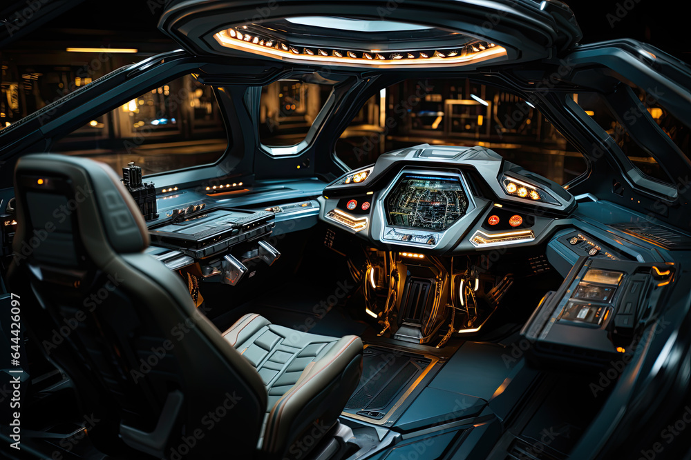 Fototapeta premium spaceship cockpit