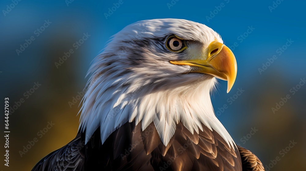 Obraz premium face of a Bald eagle, Generative AI