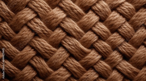 Autumn fall knitted wool fabric texture background. Merino wool brown earthy tones handmade knitted background