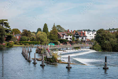 River thames and residential area in Marlow, Famous Travel destination