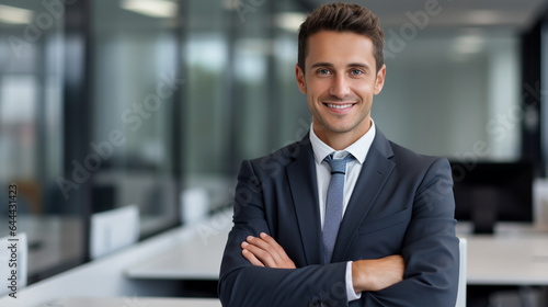 young businessman in an office