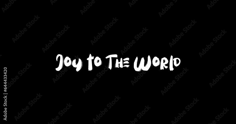 Joy to The World Grunge Transition Bold Text Typography Animation on Black Background Joy to The World Grunge Transition Bold Text Typography Animation on Black Background