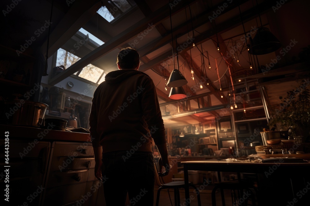 workers in safety vests operating. Wooden plank on a sawmill conveyor belt. Generative AI workers in safety vests operating. Wooden plank on a sawmill conveyor belt. Generative AI