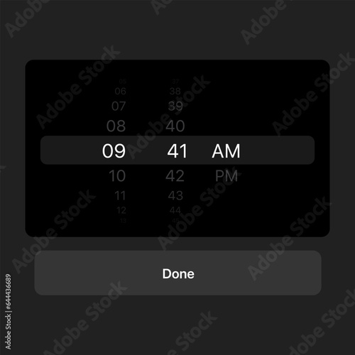 Smartphone Setting Up the Time Format, Time Format Setting Menu, Pop-up Menu