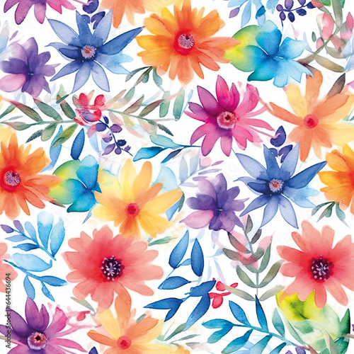 A Captivating 3D Flower Seamless Pattern Collection photo