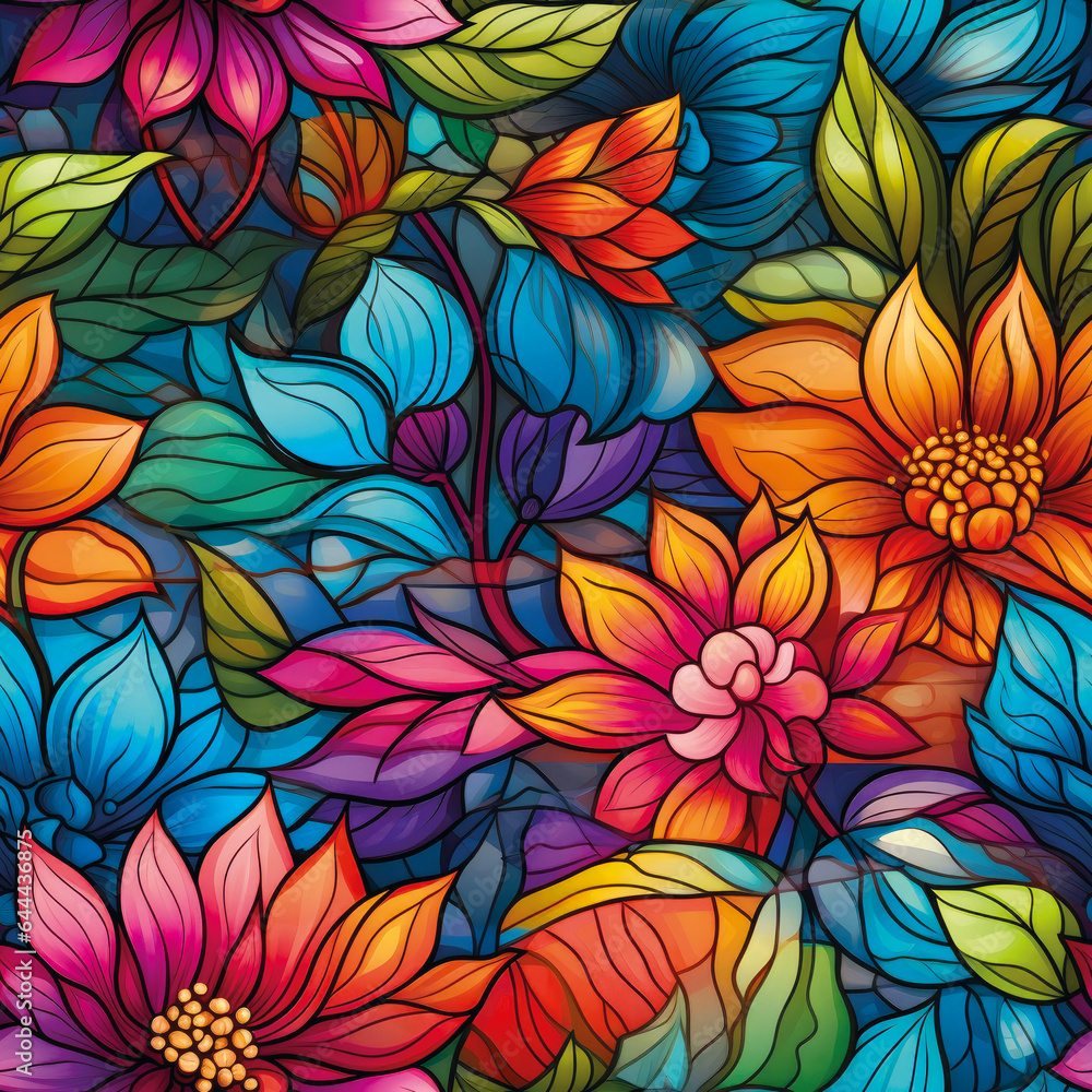 3D Flower Seamless Pattern 3D Flower Seamless Pattern