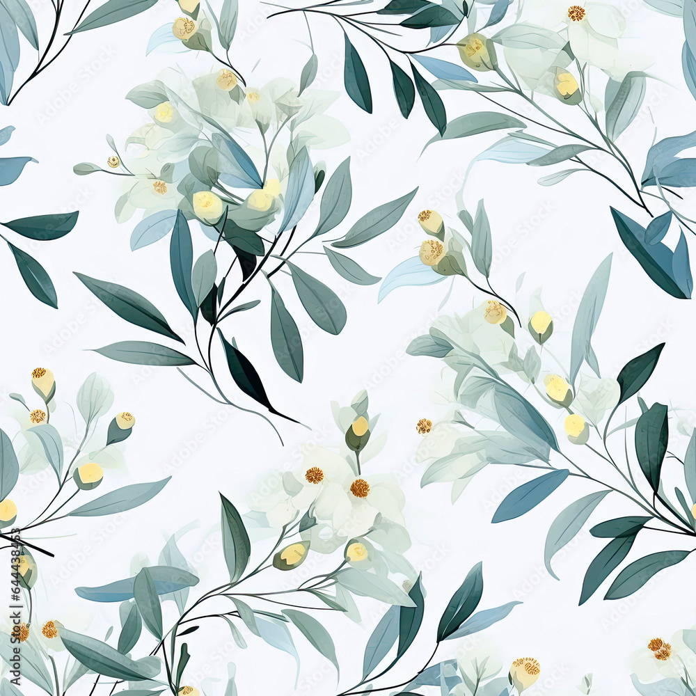 3D Flower Seamless Pattern 3D Flower Seamless Pattern