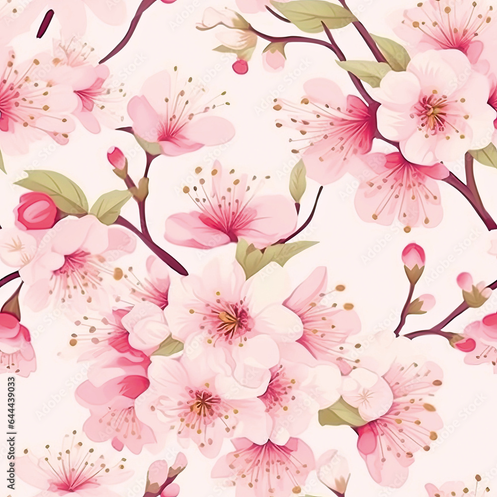 3D Flower Seamless Pattern 3D Flower Seamless Pattern