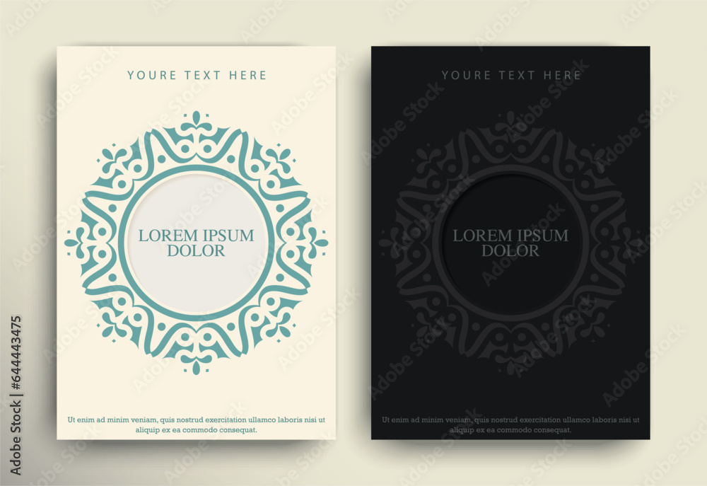 Flat Cover Border Circle Pattern Flat Cover Border Circle Pattern