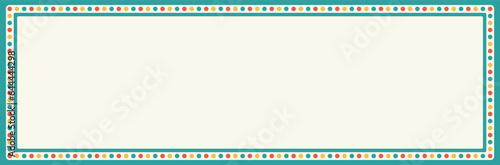 Beautiful indian tradition decorative frame with empty space, Colorful Frame or Border with colorful decorative Design geometric circle multicolored dots