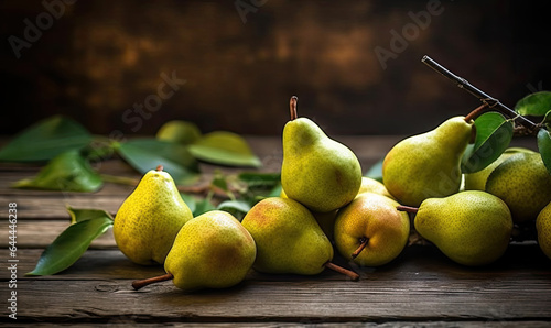 Pears background. Food texture. For banner, postcard, book illustration. Created with generative AI tools
