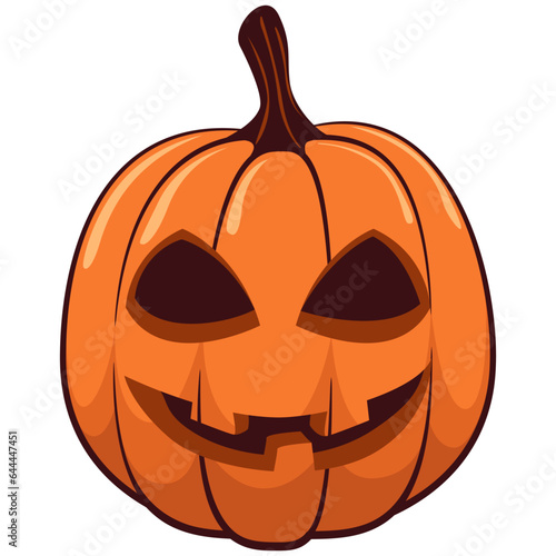 Vector mascot, cartoon and illustration of halloween pumpkin