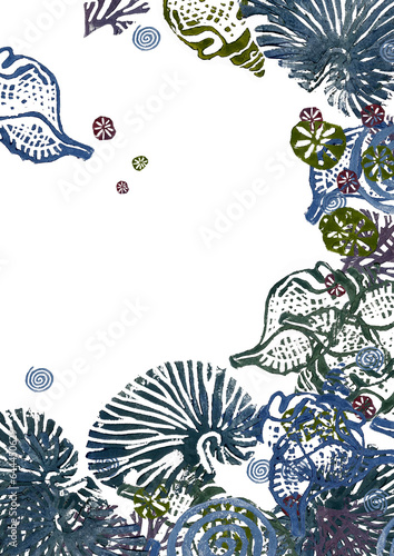 Create or choose a design for your postcard and picnic card.This image captures the beauty of underwater life