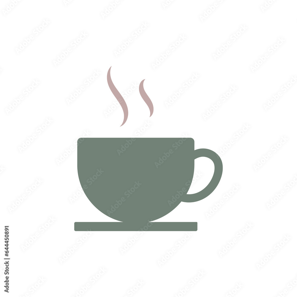 Hot coffee cup with steam Hot coffee cup with steam
