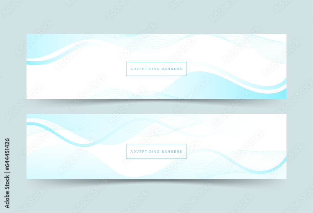 banner background, 2 color, blue and white, wave effect, 2 set collection . eps 10 banner background, 2 color, blue and white, wave effect, 2 set collection . eps 10