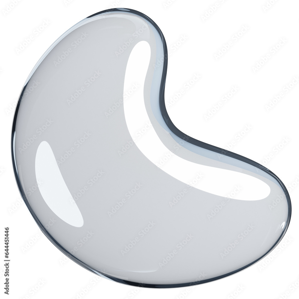 3d render of water drop isolated. 3d render of water drop isolated.