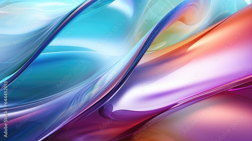 Obraz premium Thick dense viscous provocative sticky flowing liquid texture abstract background. Vibrant colorful curve dynamic fluid for wallpaper presentations, websites, social media. Trendy graphic design..