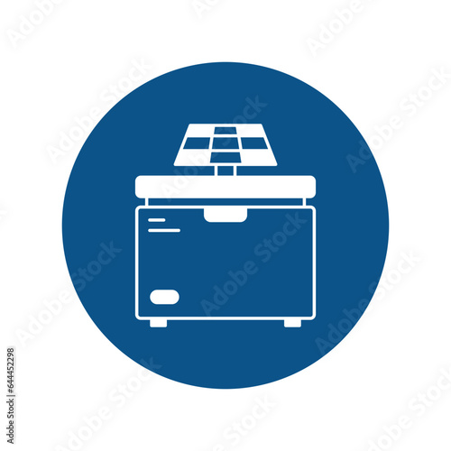 Solar fridge Vector Icon which can easily modify or edit

