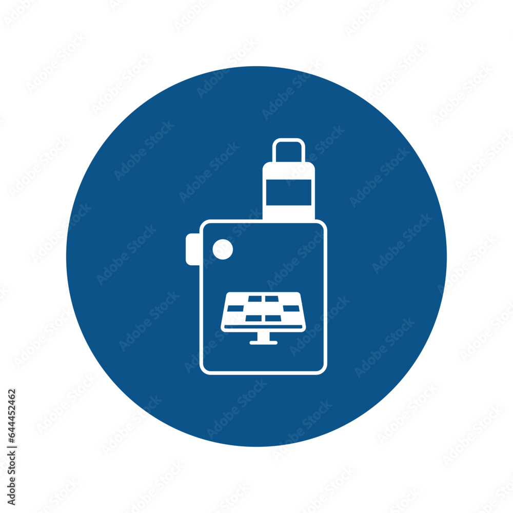 Vape with solar power Vector Icon which can easily modify or edit

