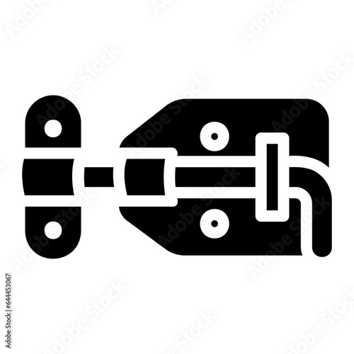 door hock glyph icon
