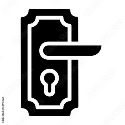 door handle glyph icon