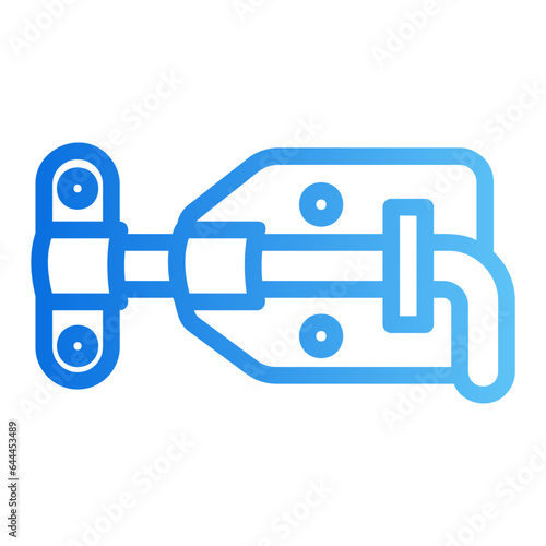 door hock gradient icon