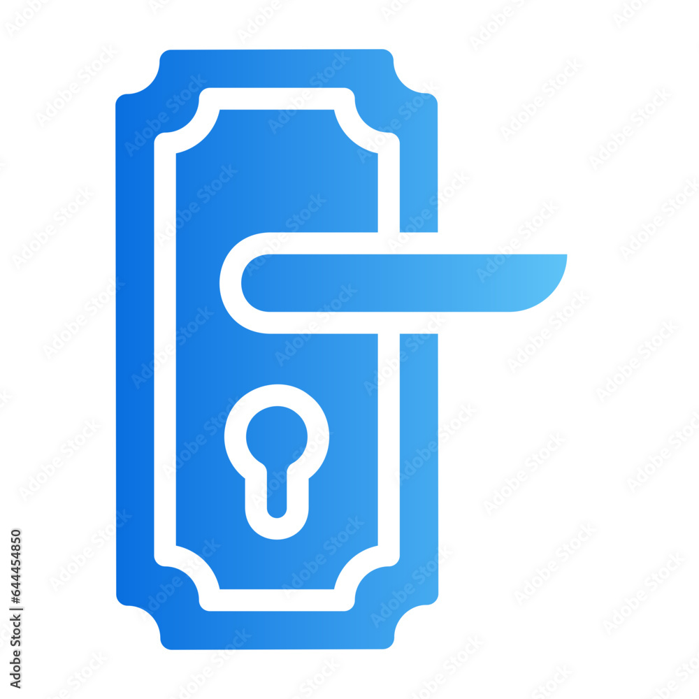 door handle gradient icon door handle gradient icon