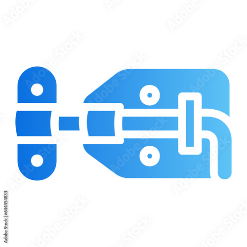door hock gradient icon