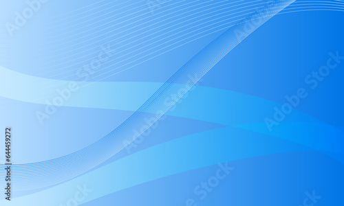 blue lines curves waves soft gradient abstract background