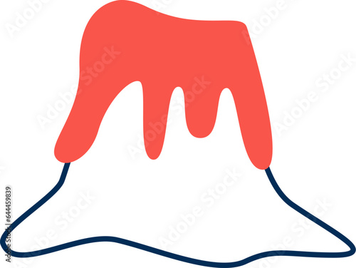 Erupting Volcano Doodle