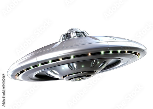 UFO UAP Alien 3d on Transparent White Background Png V1