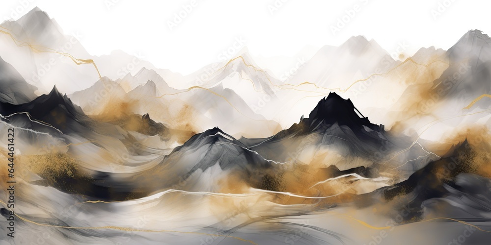 AI Generated. AI Generative. Watercolor drawing painting mountains landscape background. Outdoor nature adventure travel hiking trekking inspiration. Graphic Art AI Generated. AI Generative. Watercolor drawing painting mountains landscape background. Outdoor nature adventure travel hiking trekking inspiration. Graphic Art