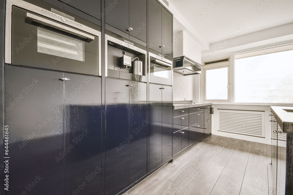 Spacious bright open plan kitchen with windows Spacious bright open plan kitchen with windows