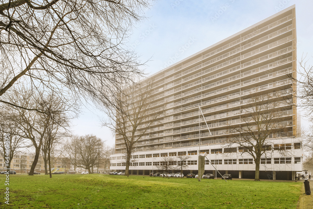 Facade of residential building in daytime Facade of residential building in daytime