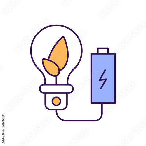 Bulb charging Vector Icon which can easily modify or edit

