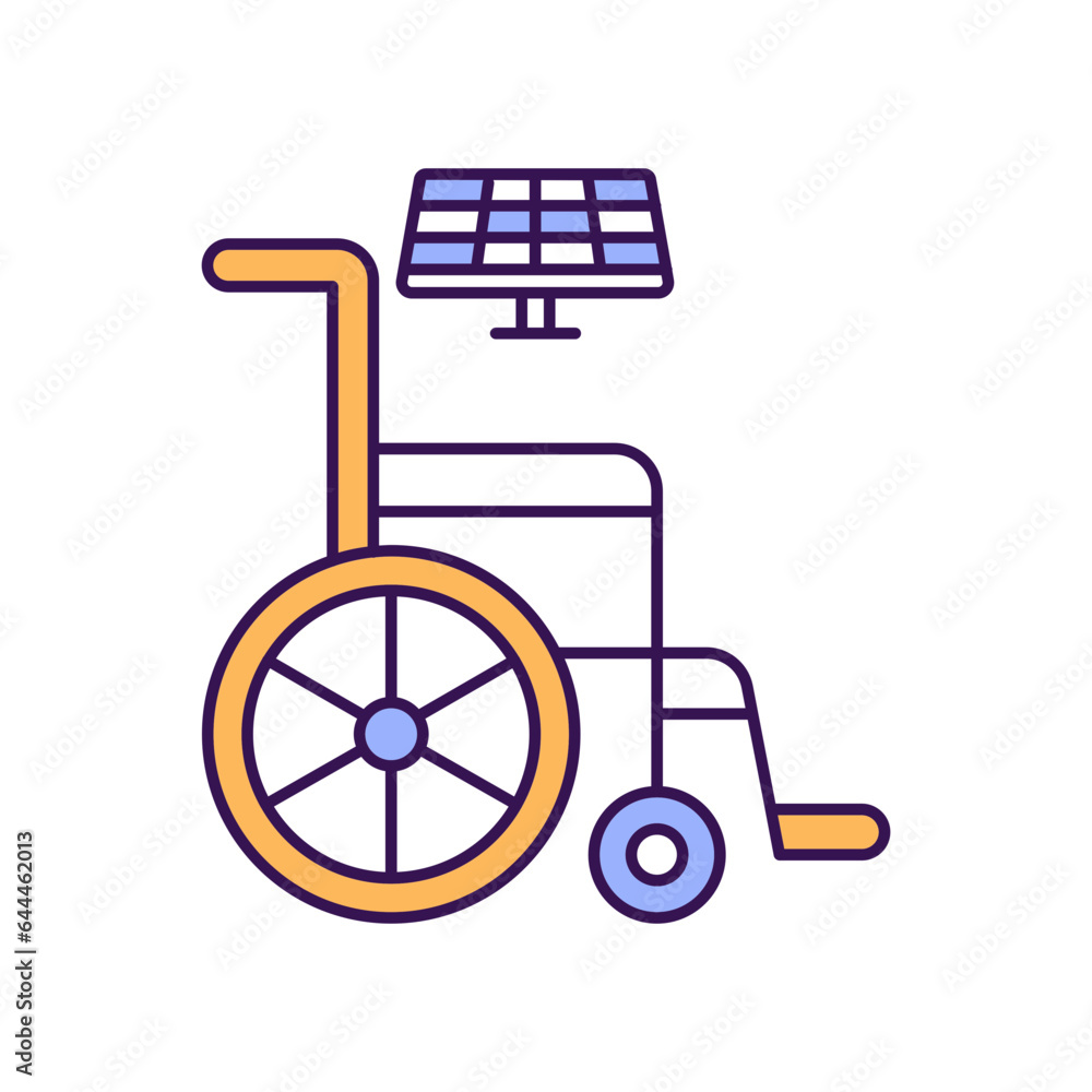 Wheelchair with solar Vector Icon which can easily modify or edit
Wheelchair with solar Vector Icon which can easily modify or edit