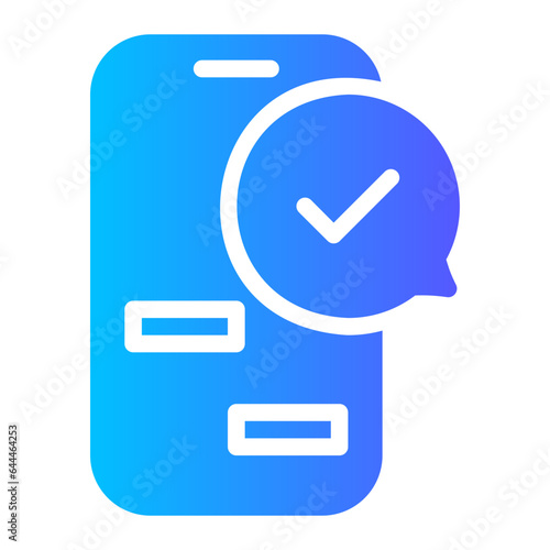 smartphone gradient icon
