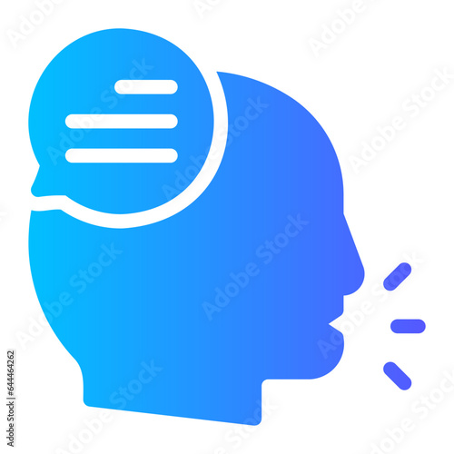 speak gradient icon